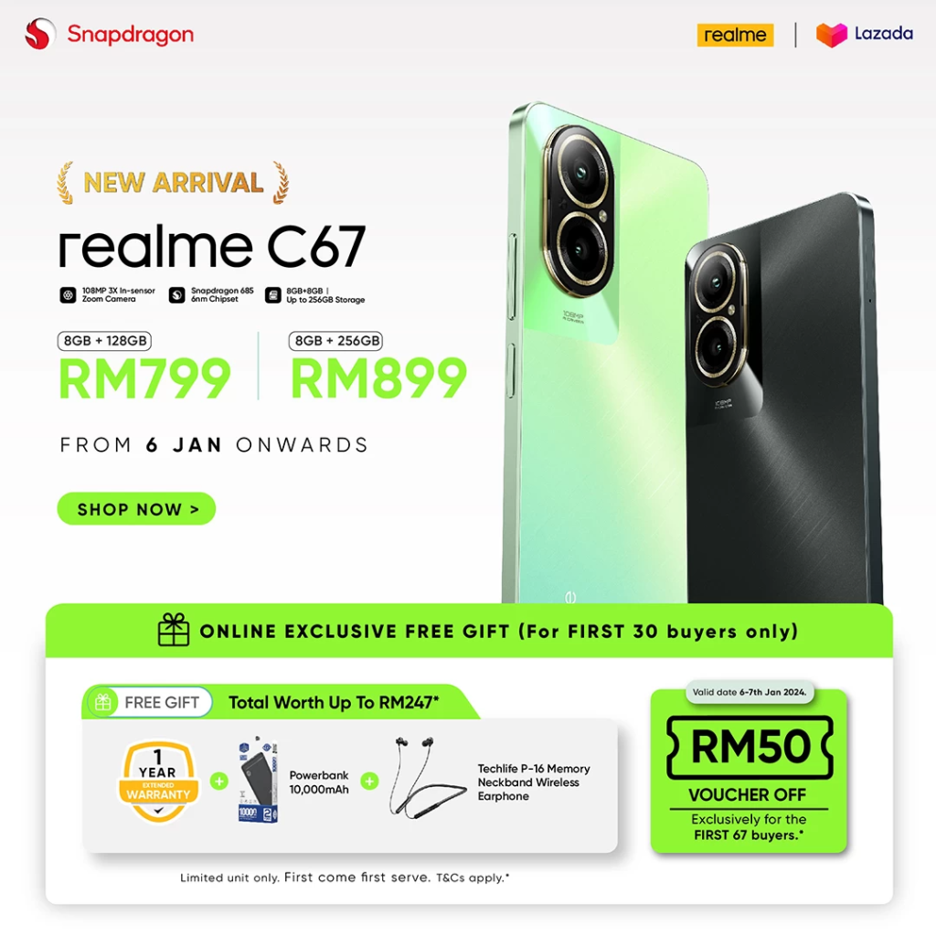realme C67 Price in Malaysia & Specs - RM699